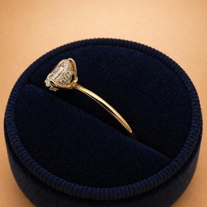 Anillo de Compromiso con Diamante de Corte Ovalado Certificado por IGI de Afar Jewels, Oro de 14K, Joyería Solitaria para Aniversario de Bodas para Mujer - Product Image 3