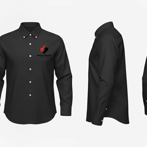 Camisa de Hombre al por Mayor, Casual, Corte Slim, Manga Larga, 100% Algodón, Tela Twill, Anti-Pilling, Bordada, para Oficina y Negocios, Personalizable - Product Image 5