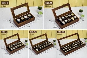 Personalized AHTE MANUEXPO Wood Watch <b>Box</b> Jewelry Organizer <b>Cufflink</b> Ring Holder Cushion Included Wooden Watch Case Watch Gift - Product Image 6