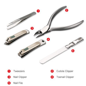 Ensemble de manucure et pédicure en acier inoxydable de haute qualité, kit personnalisable, boîte d'outils de manucure, prix de gros - Product Image 3