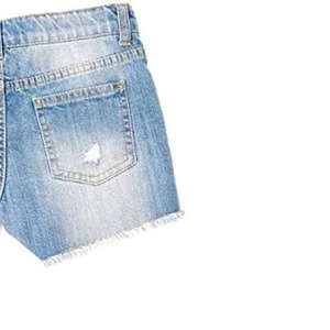 Fabricante de Jeans: Shorts de Mezclilla Casuales de Pierna Ancha para Mujer, de Cintura Alta, Lavados, Lisos y Holgados, Ideales para Verano - Product Image 5