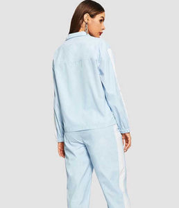 Conjunto de 2 Piezas de Chaqueta Cortavientos Estampada de Invierno para Mujer, Corte Regular, Ligera, para Ejercicio y Running, Impermeable, Nuevo Diseño Plus - Product Image 4