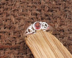 Luxury 925 Sterling <b>Silver</b> Bezel Setting Natural Red <b>Garnet</b> <b>Ring</b> Women Oval Cut January Birthstone Gemstone Wedding Anniversary - Product Image 1