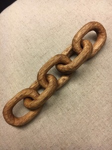 Maillons de chaîne ronds en bois poli, écologiques et faits à la main, pour la décoration intérieure et les projets de bijouterie artisanale - Product Image 6
