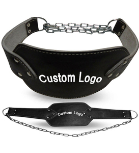 New Arrival Cross-fit Leather Dipping <b>Belt</b> With Chain Weighted Dips Pull Ups Bodybuilding Strength Training Leather Dip <b>Belts</b> - Product Image 1