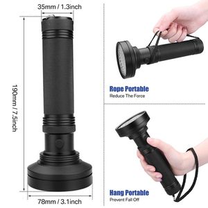 100 UV ultravioletta torcia a LED BlackLight 395nM torcia di ispezione per luce nera 395nm di rilevamento - Product Image 3