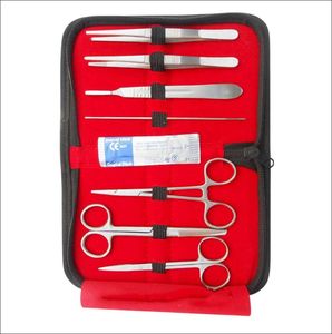 Juego de Instrumentos Quirúrgicos Profesionales de Acero Inoxidable Premium, 10 Piezas, Certificación CE Clase I, para Práctica de Anatomía - Product Image 1