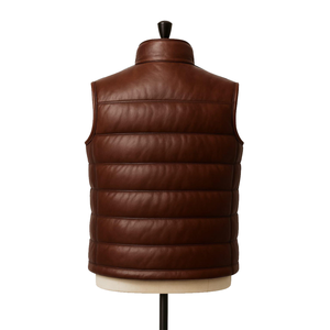 Chaqueta Acolchada Sin Mangas, Delgada, de Poliéster/Algodón, Lisa, Unisex, para Verano, Venta al Por Mayor, ODM, Marca Personalizada, Ligera, 140g - Product Image 4