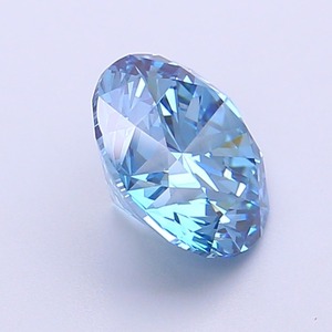 Diamant CVD cultivé en laboratoire, forme ronde, 2,07 carats, bleu vif fantaisie, clarté VVS2, polissage excellent, pierre précieuse brute brillante. - Product Image 4