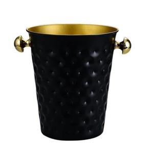 Round Stainless Steel Ice Bucket With Antler Base Vintage Design Rust Resistant Party Cooler ice Bucket - Product Image 3