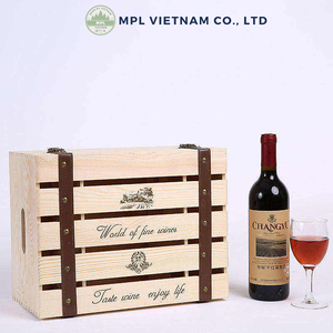 Exhibidor de Botellas de Vino Plegable de Madera Sólida Moderna OEM, Logotipo Personalizado, Ecológico, Alta Calidad, Hecho en Vietnam - Product Image 2
