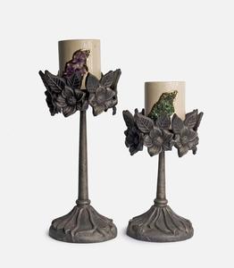 Luxury Gold/<b>Black</b> Wrought Iron Heart Candle Holder, Eco-Friendly Metal Candlestick for Wedding Party & Holiday Decoration - Product Image 2