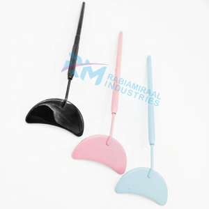 กระจกแต่งหน้ารูปพระจันทร์เคลือบสีฝุ่น 3 สี ได้แก่ ชมพู / ฟ้า / ดำ แบบกำหนดเองได้ - Product Image 6