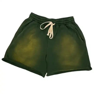 Customized Logo Design Casual Wear Men Acid Wash Shorts <b>Cheap</b> Price Soft <b>Stuff</b> OEM Breathable Newest Men Acid Wash Shorts - Product Image 1