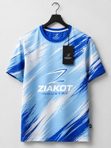 Camiseta Deportiva Personalizada para Hombre, Diseño Nuevo de la Industria ZIAKOT, Color Gris Marino-Naranja - Product Image 5