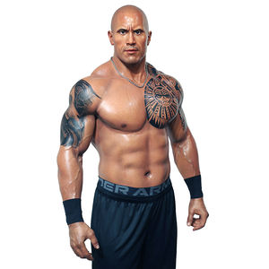 Premium 195CM levensgrote figuur van hars & siliconen met realistische spierstructuur en tatoeages, rechtstreeks van de fabriek, sculptuur voor sportomgevingen - Product Image 3