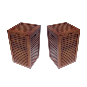 สินค้ามาใหม่ ตะกร้าผ้าอเนกประสงค์ไม้ ดีไซน์มินิมอล คุณภาพดีเยี่ยม ทนทาน เป็นมิตรกับสิ่งแวดล้อม กล่องอุปกรณ์ในห้องน้ำ - Product Image 2