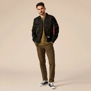Blouson Bomber Homme Multi-Poches Col Montant Respirant Printemps Automne Streetwear Logo Personnalisé Fermeture Éclair Décontracté Vêtement d'extérieur - Product Image 4