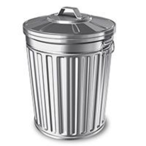 Poubelle en métal faite à la main, bleu ciel, avec revêtement, pour tous les déchets d'intérieur, panier de rangement rond de haute qualité - Product Image 4