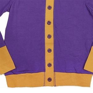 Cárdigan de punto personalizado con cuello en V para mujer, lana/cachemira gruesa, diseño clásico griego de hermandad, informal de invierno, corte regular - Product Image 5