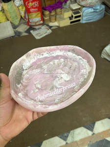 Cuenco giratorio de resina moderno seguro para alimentos al por mayor personalizado de forma ovalada para líquido caliente y frío, resina, resina polivinílica, cuenco de resina epoxi - Product Image 4