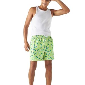 Nouveau design – Short de bain homme taille haute respirant et à séchage rapide, imprimé numérique, pour la course et l'entraînement, 100 % polyester - Product Image 1
