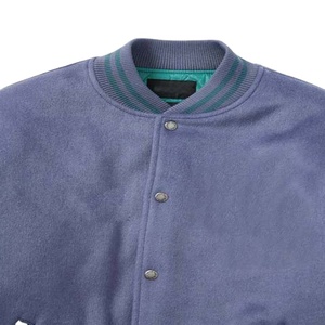 Stonefield Manufacturing Varsity <b>Jacket</b>-100% Wool Stand Geometric Patchwork Reversible <b>Waterproof</b> Hooded Streetwear <b>Winter</b> - Product Image 4