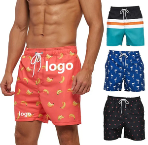 Pantalones Cortos Deportivos Personalizados con Logotipo para Hombre, Cintura Media, Cordón Ajustable, Secado Rápido, Poliéster, Diseño Casual con Estampado Frontal - Product Image 1