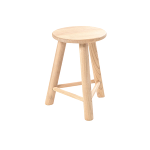 Tabouret rond en bois, banc ottoman, style scandinave, style farmhouse, pour la maison, le jardin, l'entrée - Product Image 1