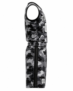 Conjunto de Uniforme de Baloncesto Unisex Personalizable - Manga Corta, Opciones de Tallas Grandes, Material de Poliéster, Directo de Fábrica para Escuela/Club - Product Image 2