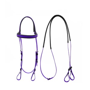 Brida de Cuero para Polo, Arnés Ajustable, Cabezal Suave, Ajuste Cómodo, Riendas Duraderas, Personalizable, para Jinetes Ecuestres Profesionales - Product Image 3