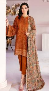 Designer Party Wear Evening <b>Dresses</b> Pakistani <b>Women</b> 3 Piece Embroidered <b>Suit</b> Custom Colors Sizes Traditional Festive <b>Wedding</b> Set - Product Image 3