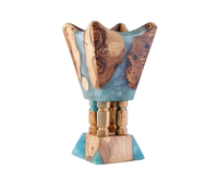 Brûleur d'encens Bakhoor en résine et bois de luxe conçu pour la méditation prière relaxation aromathérapie et belle