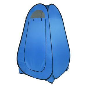 Blue 1-2 Person Portable Pop-Up Toilet Shower Tent Convenient <b>Camping</b> Shelter with Changing Room and Dressing Area - Product Image 3