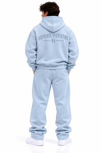 Conjunto Deportivo de Dos Piezas para Hombre, Sudadera con Capucha y Pantalones de Chándal de Forro Polar Personalizados, Estilo Urbano, Talla Grande - Product Image 2