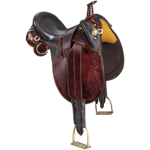 Selle d'endurance australienne de qualité supérieure - Cuir véritable, panneaux en mousse haute densité, conception de sécurité renforcée - Product Image 1