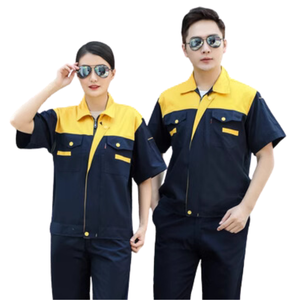 Conjunto de ropa de trabajo de alta calidad, ropa de uniforme, diseño de logotipo personalizado y construcción, industria de soldadura, transpirable para hombres y mujeres, bajo MOQ - Product Image 1