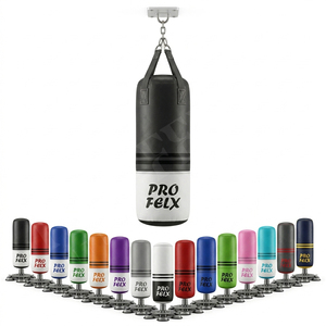 Saco de Boxeo Profesional de Fieltro Personalizado con Base de Resorte, Duradero, para Entrenamiento de Boxeo, Estilo Personalizado, Venta al por Mayor - Product Image 1