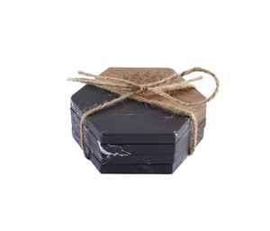 Classic Wood Epoxy Resin <b>Coasters</b> Mats & Pads Elegant Tabletop <b>Drink</b> <b>Coaster</b> and Placemats Decoration for Home or Office - Product Image 1