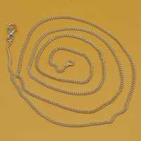 Collier de chaîne de conception de gourmette en argent sterling 925 16,18, longueur de 20,22 pouces disponible 925 chaîne délicate estampillée à la main