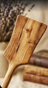 Espátula de Madera Ecológica de Diseño Moderno Hecha a Mano, Utensilio de Cocina con Mango Largo y Plano, Herramienta de Servir de Madera Natural - Product Image 3