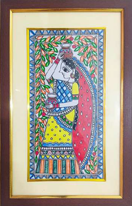 Peinture murale artisanale 3D en métal, art populaire Madhubani du Bihar, provenant du Jharkhand - Product Image 2