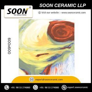 Próximamente: Azulejos de Porcelana para Paredes Interiores Soon Pegasus, 600x600mm, Textura de Flores y Plantas, Acabado Brillante, Antibacteriano, Resistente a Ácidos, Adhesivo - Product Image 3