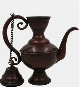 Carafe à eau vintage en laiton, pichet à thé traditionnel, théière décorative antique pour la décoration intérieure - Product Image 2