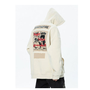 เสื้อฮู้ดดี้ผู้ชายดีไซน์มืออาชีพพร้อมโลโก้แบรนด์ของคุณ ผ้าคอตตอนผสมคุณภาพดี สไตล์สตรีทแฟชั่นสุดเท่ - Product Image 3