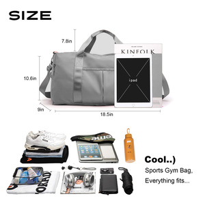 Nueva Bolsa de Viaje con Correa y Compartimento Interior 2026, Logotipo Personalizado al por Mayor, Gran Capacidad, Bolsa de Viaje Deportiva para Hombre - Product Image 6