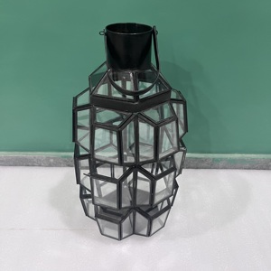 Farol Decorativo de Hierro para Decoración del Hogar, Acabado Negro, Navidad, Día de San Valentín - Product Image 4