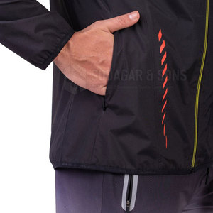 <b>Lightweight</b> <b>Running</b> Winter <b>Jacket</b> With Wind Resistant Fabric And Breathable Mesh Lining For Outdoor Training - Product Image 6