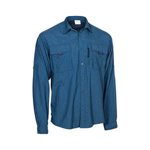 Chemise de pêche pour homme à manches convertibles, protection UV, ventilée, boutonnée, avec poche zippée, pour la randonnée et le camping - Product Image 1