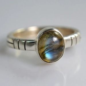 Labradorite <b>Ring</b> 925 Sterling <b>Silver</b> Handmade <b>Boho</b> Statement Promise Jewelry for Women Natural Oval Shape Gemstone Jewelry - Product Image 1
